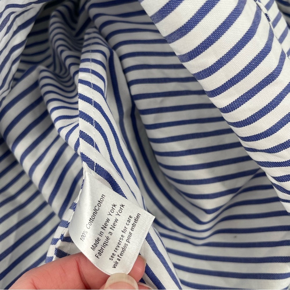 Caroline Constas Gabriella Off The Shoulder Nautical Stripe Bustier Blouse Top - Picture 10 of 10